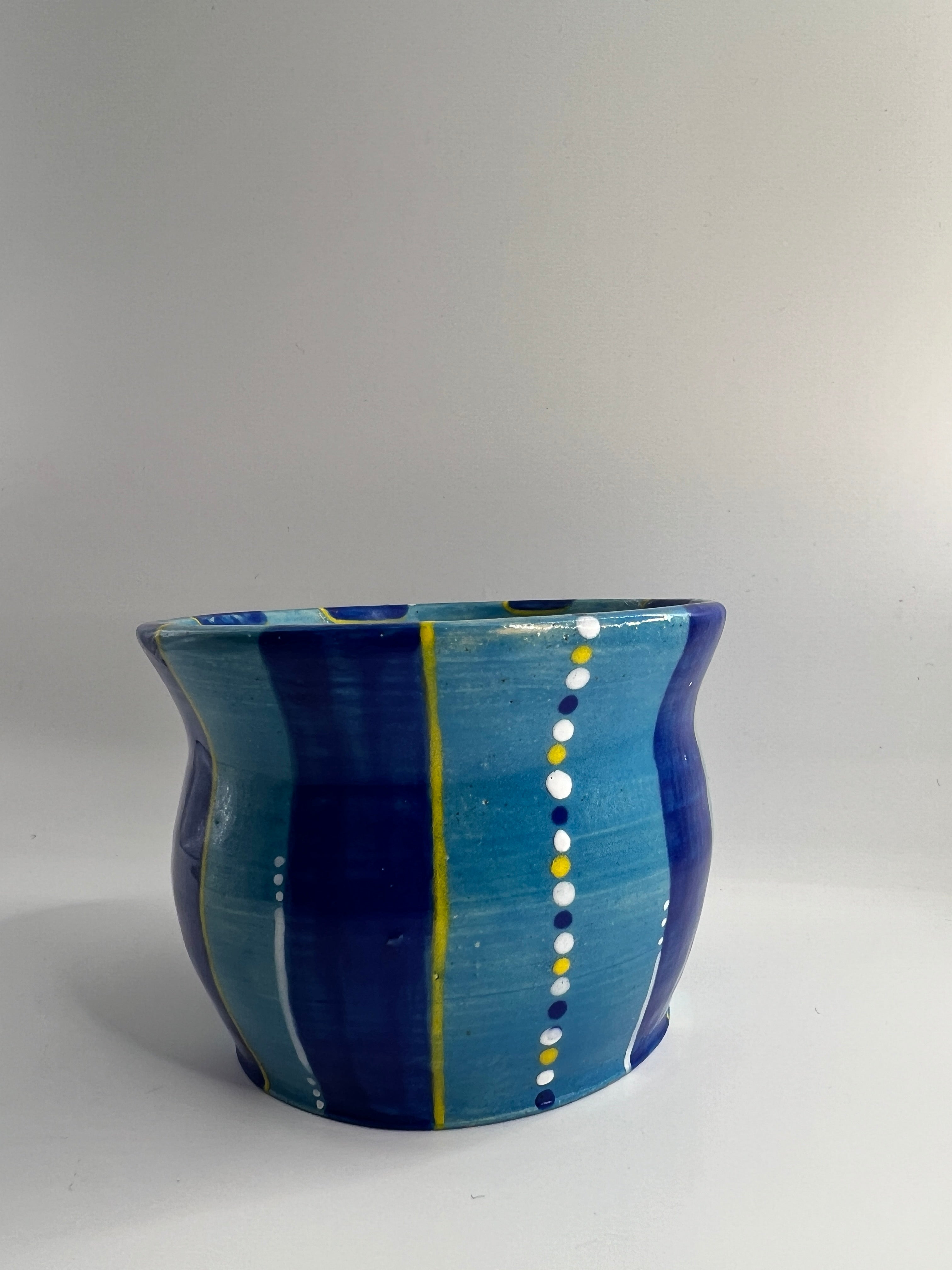 Planter - Blue Striped