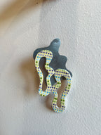 Abstract Earrings - Cool Tone Dots