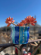 Planter - Blue Striped