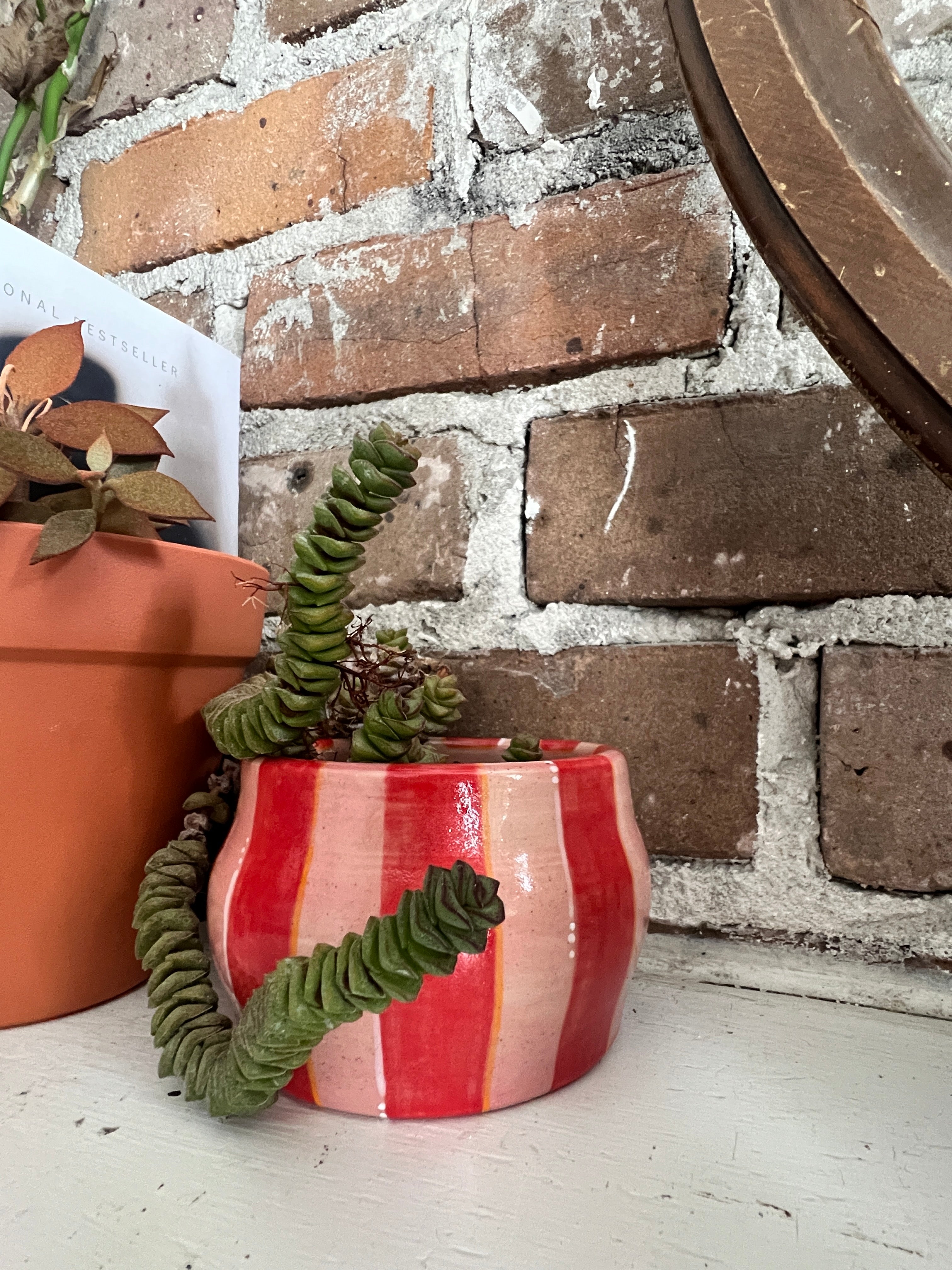 Planter - Pink Stripes