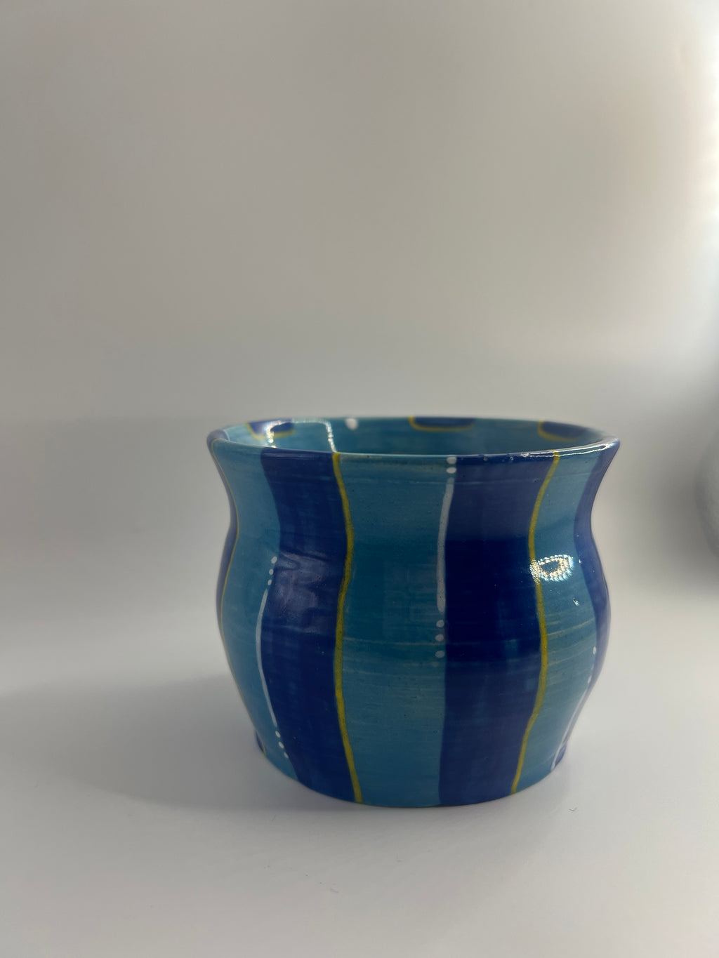 Planter - Blue Striped
