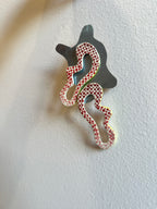 Abstract Earrings - Red Dots